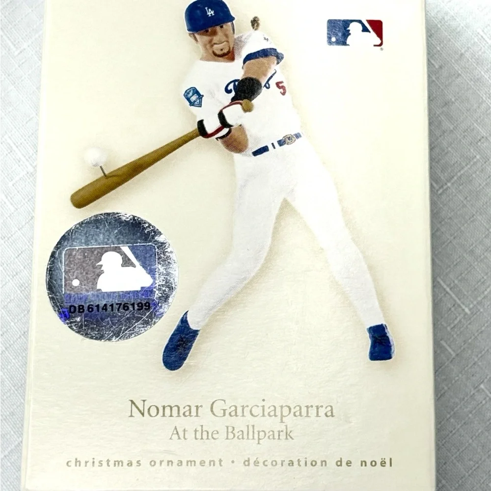 Hallmark Nomar Garciaparra MLB Baseball Christmas Ornament 2008 NWT Dodgers